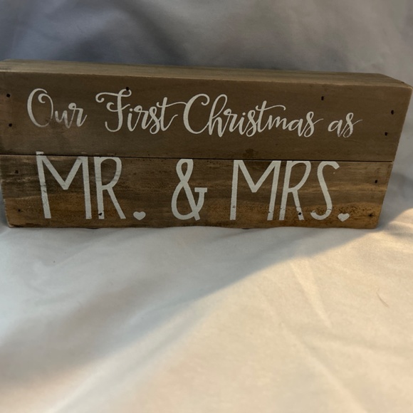 Our First Christmas Rustic Sign - Picture 2 of 2